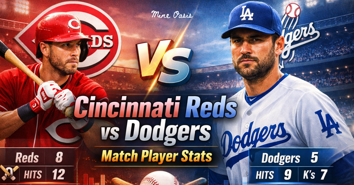 Cincinnati Reds vs Dodgers Match Player Stats