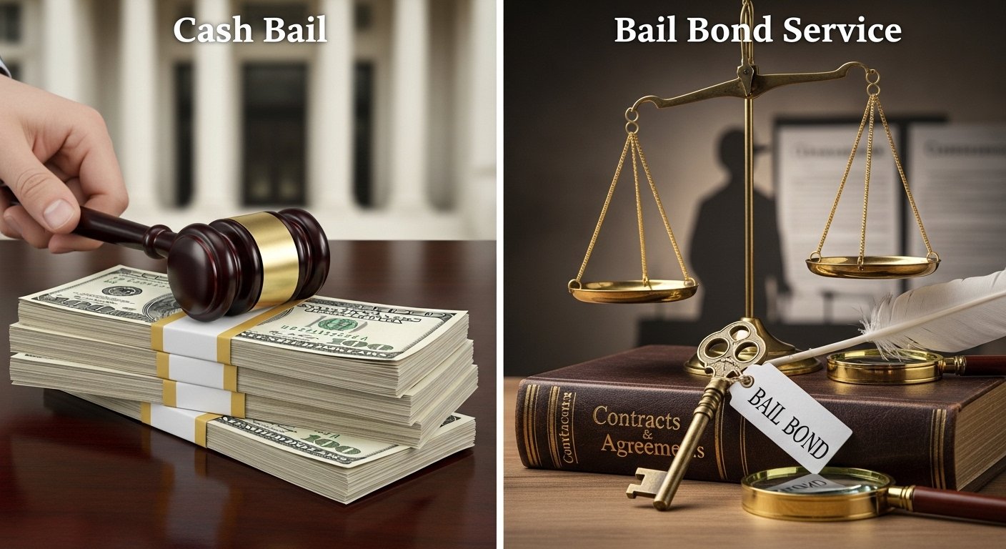 Cash Bail vs. Bail Bond Service